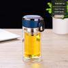 Heat-Resistant Double-Layer Borosilicate Glass Portable Water Cup