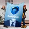1pc Severance Outdoor Flannel Throw Blanket Soft, Cozy, Warm All Season, Machine Washable,