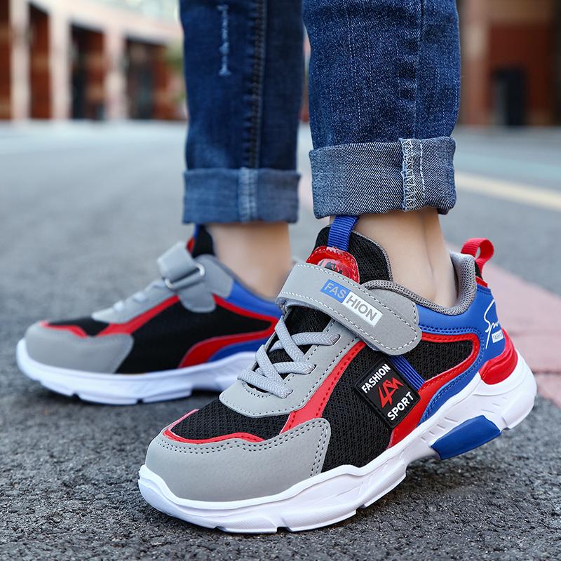 Children Sport Shoes Boys Fashion Mesh Breathable Casual Sneakers Lightweight Running Shoes Comfort Rubber Shoes