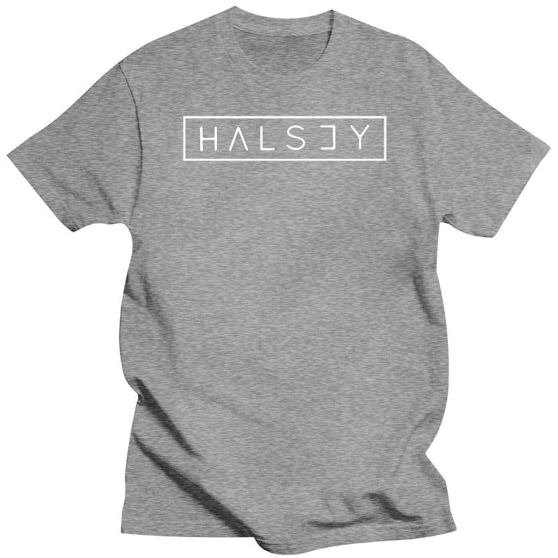Halsey letter Print t-shirt casual top tee Halsey t-shirt Cotton short sleeve T-shirt High quality printing Tshirt