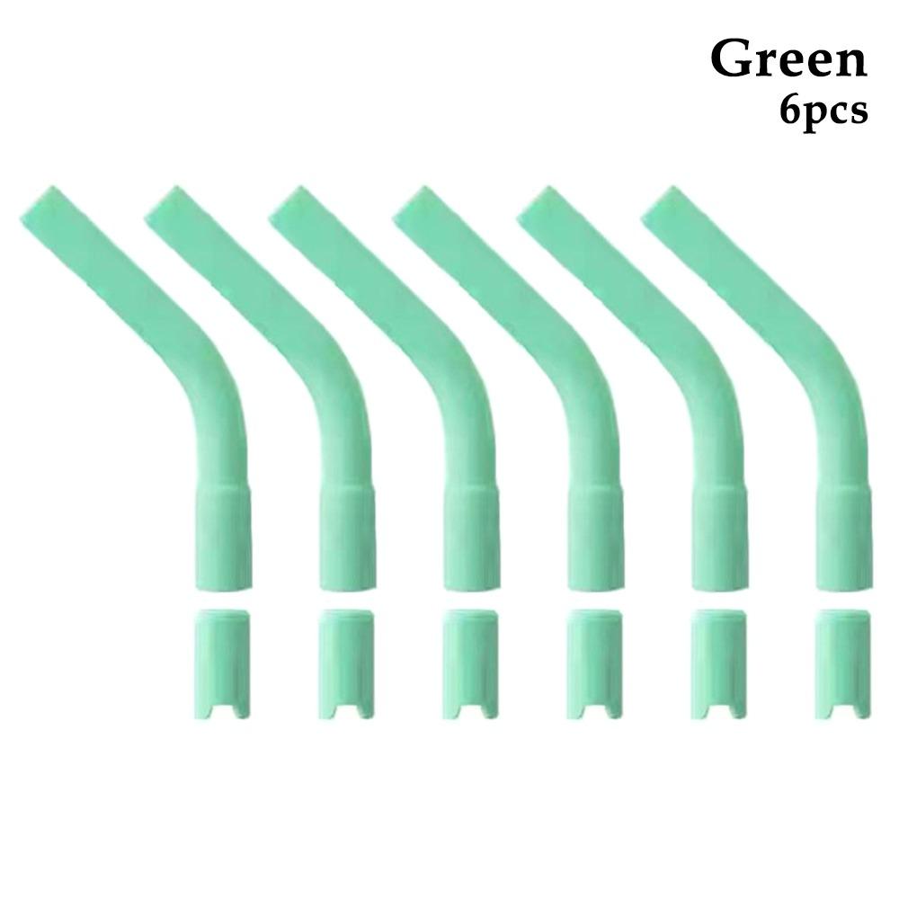 6Pcs Drinkware Straw Head Drink Blender Stick Silicone Suction Nozzle  for 8mm Stainless Steel Straw