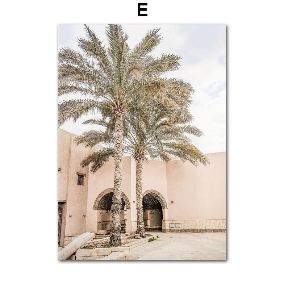Islamische Kirche Koran Palm Pflanzen Reed Poster Und Drucke Leinwand Malerei Moderne Wand Kunst Bilder Für Wohnzimmer Wohnkultur