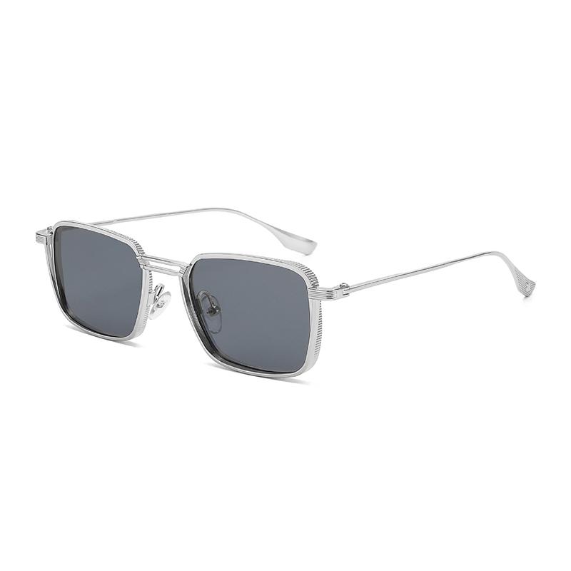 New Steampunk Sunglasses Fashion Men Women Brand Designer Vintage Square Metal Frame Sun Glasses Uv400 Eyewear