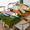 Artistic Abstract Pattern Rectangular Tablecloth - Stain-Resistant For Kitchen, Coffee Tables & Daily Use