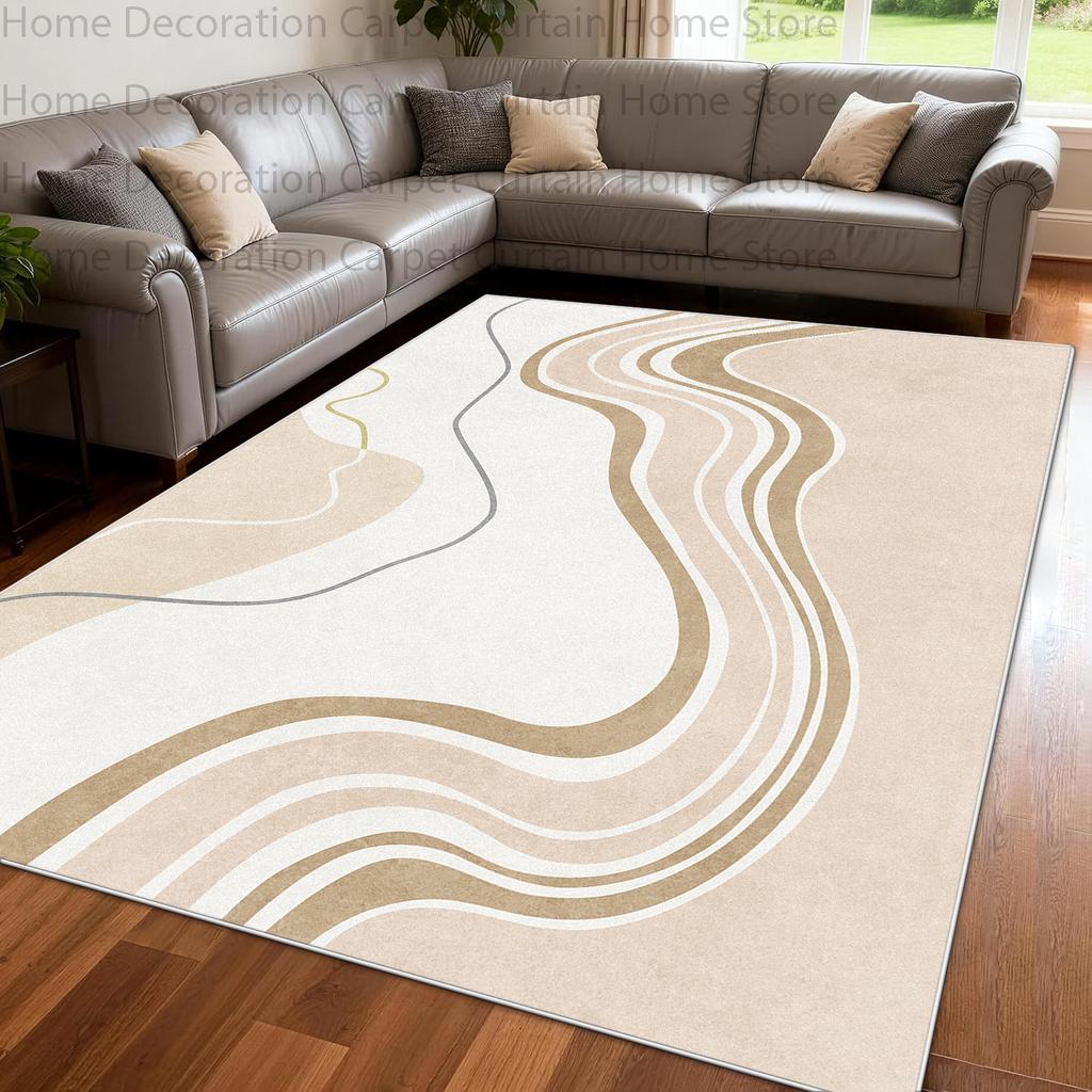 Nordic Abstract Geometric Line Modern Carpets Living Room Home Decor Large Area Rug Bedroom Washable Non-Slip Lounge Floor Mat