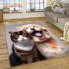 3D schattige hond Samoye, Chihuahua, Husky, Koki Cartoon tapijt tapijt voor woonkamer slaapkamer woondecoratie, antislip voor bank deurmat cadeau