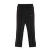 Needles Pu274 C blaCk Poly Smooth Narrow traCk Pants Mens Long Trousers