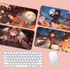 Genshin Impact Hu Tao Anime Mousepad Boy Pad Natural Rubber Gaming Mousepad Desk Mat Size For Gameing World Of Tanks CS GO Zelda
