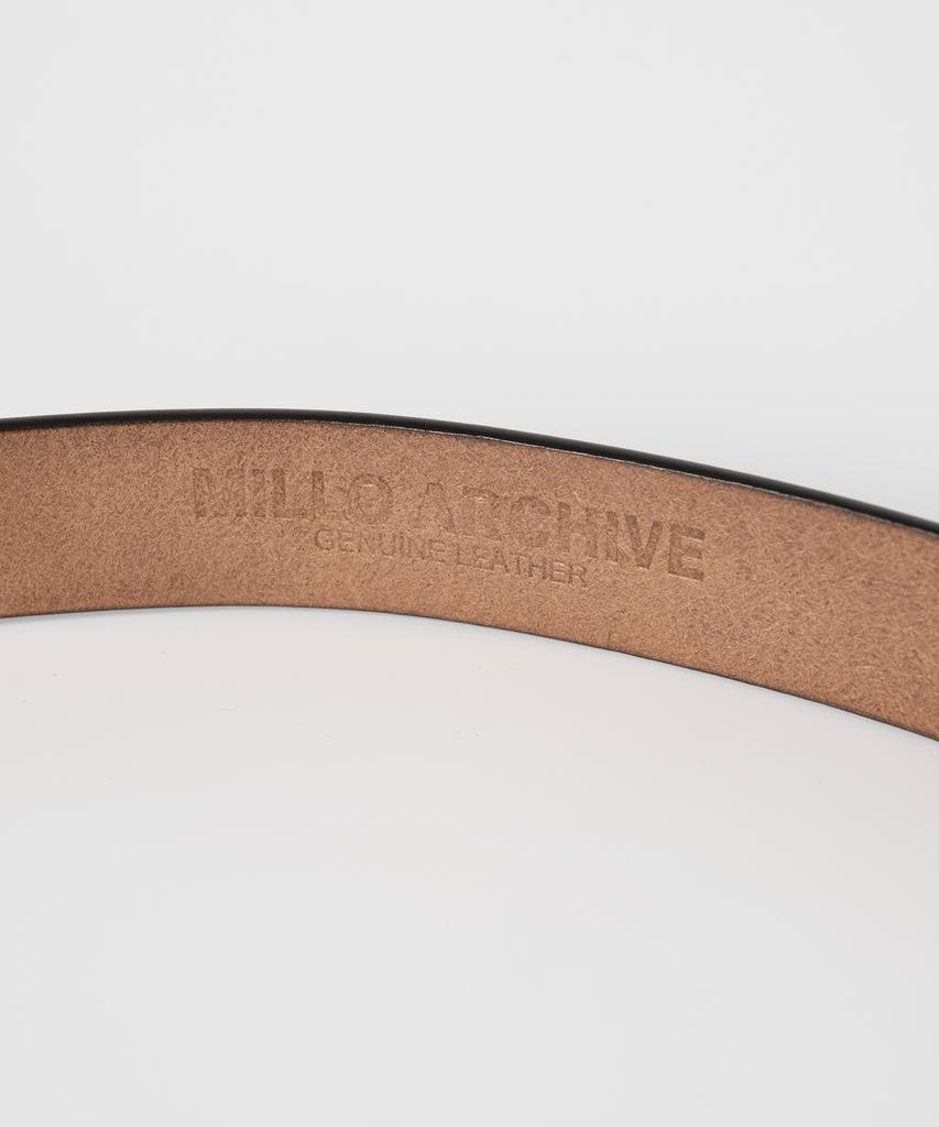 MILLO ARCHIVE Vintage Washed Leather Belt [Vintage Brown]
