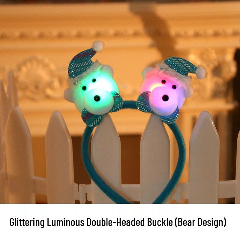 Individually Packaged Christmas Glowing Antler Headband for Holiday Parties
