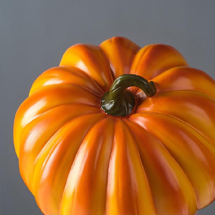 Figura de Calabaza de Halloween Estatua de Arte de Resina Decoración de Mesa de Comedor para Fiesta de Festival