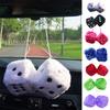 Stuffed Dice Toy Dot Colorful 6cm Cube Fluffy Decoration Dice Plushies Dice Sponge Filling Plush Pendant