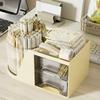 1pcs Rotating Pen Holder Storage Box Desktop Multifunctional Large Capacity Office Good Item
