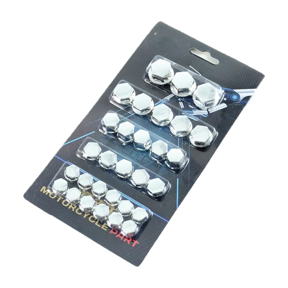 30pcs 1.4/1.2/1/0.8CM Motorcycle Modification Screw Cap Decoration for Motor Scooters Electric Car Colored Nut Cover Accessories