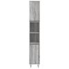 3 Piece Bathroom Furniture Set Grey Sonoma Wood Based Panel