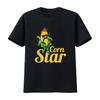 Funny Corn Star Sunglasses Mustache Maize T Shirt Vintage Washed Streetwear Designer Clothes Unisex Stylish Soft Graphic