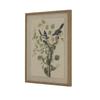Hill Interiors Flora & Fauna Collection Shrikes Beaded Linen Framed Wall Art