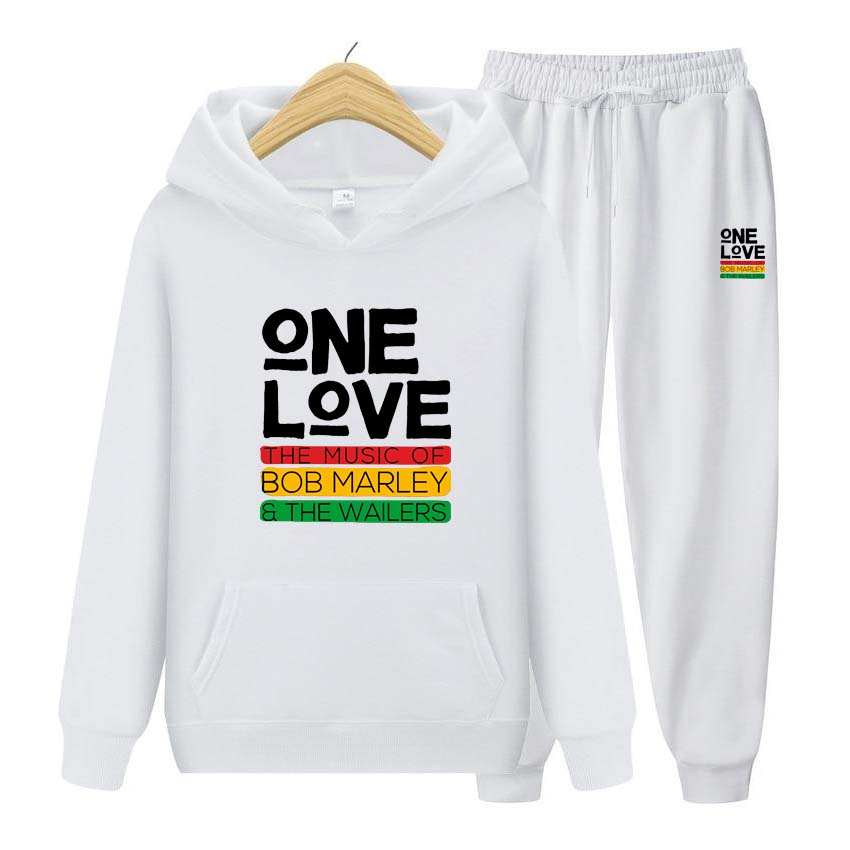 One Love Printing Ανδρική Φόρμα Χειμερινό Σετ Αθλητική Μόδα Φόρμα Για Γυναίκες Άνδρες Φούτερ Ρούχα Φούτερ+Παντελόνι Σετ Δύο Τεμαχίων