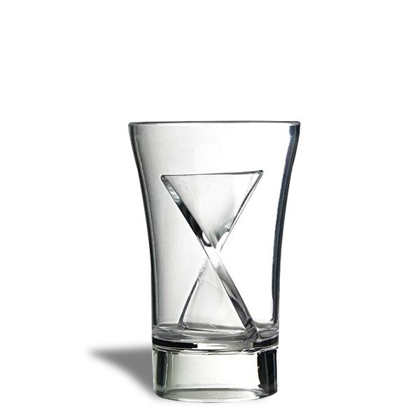 5 Twister Shot Glasses with Double Compartment Double Chamber