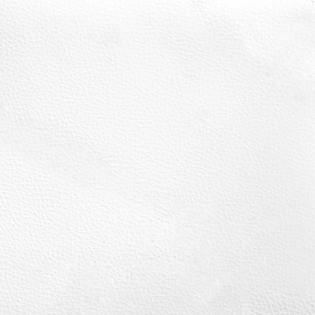 Office Chair with Reclining Function White Faux Leather