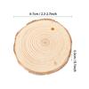30PCS Natural Wood Slices Craft Wood Kit with Hole Wooden Circles Tree Slices for Arts and Crafts Christmas Ornaments DIY Crafts