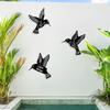 1 Stück Metall Kolibri Wanddekoration Ausgestanzte Eisen Vogel Skulptur Wandbehang Figuren Ornament Heimdekor