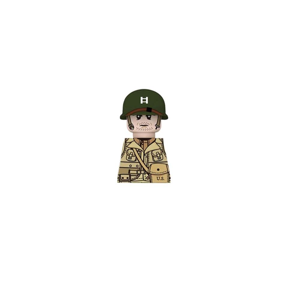 US Airborne 101ST Soldier Figures Building Blocks Officer Army Warrior Infantry Military Accessories Gun Weapon Bricks Toys GR03