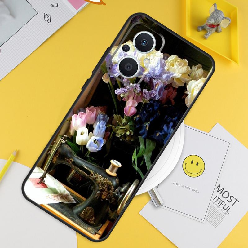 Sewing Machine Case For OPPO Reno 5 Lite 4 6 7 8 10 8T 5Z 4Z 2Z OPPO Find X6 Pro X5 X2 Lite X3 Neo Cover
