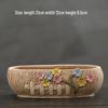 Cartoon Coarse Pottery Large Ceramic Succulent Planter with Picture Book Style