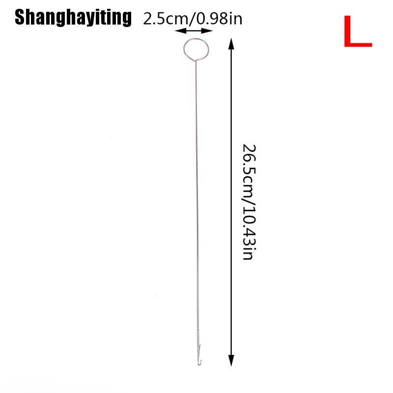 Stainless Steel Extra Long Crochet Hook Repair Stitch Loop Coupler