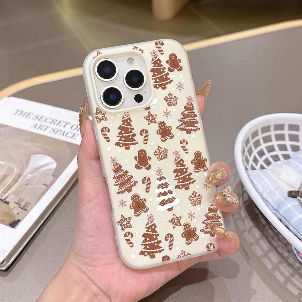 Christmas Snow Scene Shockproof Silicone Matte Candy Color 2 In 1 Phone Case for iPhone 17 Air 16 15 14 13 Plus 12 11 Pro Max