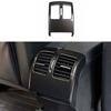 Rear Seat Air Outlet Vent Frame Cover Carbon Fiber ABS For Benz C-Class 2008-14