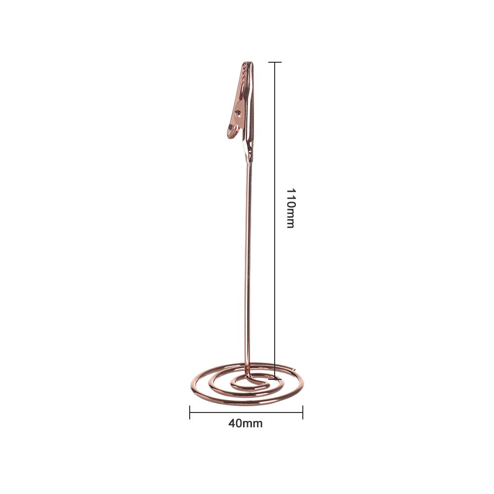 Supplies Desktop Decoration Paper Clamp Photos Clips Table Numbers Holder Clamps Stand Place Card