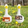 Porch Goose Hanging Sign Weather-proof Outdoor Garden Patio Yard Goose Statue Halloween Christmas Welcome Decorative Plaque