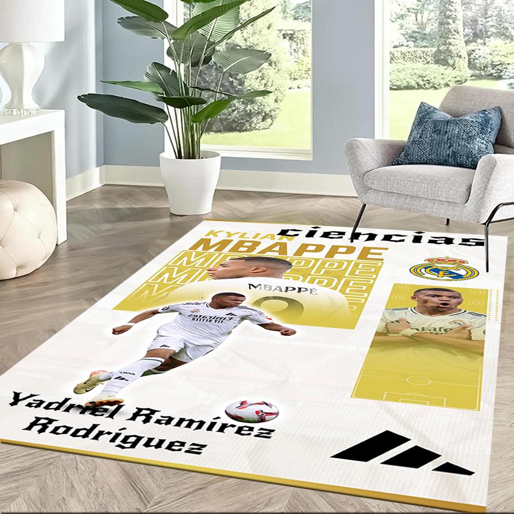 Mbappe 171 Floor Rug Office Rug Perfect for Dormitory Outdoor Dining Room Bedrooms Antislip Carpet Office Home Decor