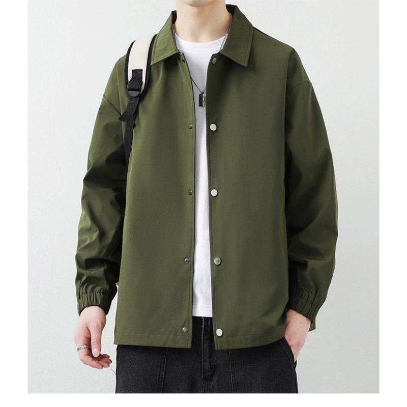 Men's Jacket Spring and Autumn New Loose Trend Casual Lapel Tooling Versatile Clothes