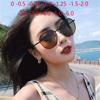 Metal Polygonal Minus Sunglasses for Women Anti-UV Classic Vintage Tea Lens Prescription Lens Spectacles Diopter 0 -0.5 -0.75 To -6.0