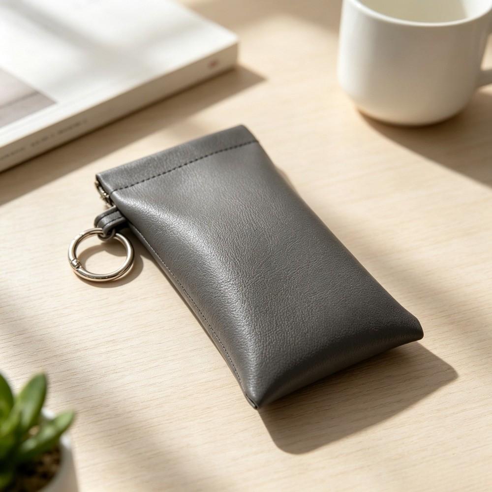 Soft Glasses Storage Bag PU Leather Sunglasses Protective Cover  Eyewear Accessories