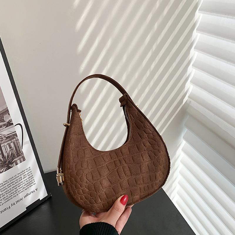 Hot Selling New Spring Women Bag Fashion And Popular Retro Felt Impressed Crocodile Underarm Bag Women Shoulder Bag MIT