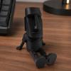 3D Printed Moai Statue Action Figure, Movable Joints Articulated Easter Island Rock Sculpture, Mini Desk Toy Ornament for Office Home Decor