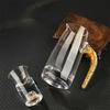 Exquisite Gold Foil Wine Glass Shot Glass Wine Cup Set 10ml Luxury Small Wine Glass 100ml Wine Decanter with Gold Foil Handle
