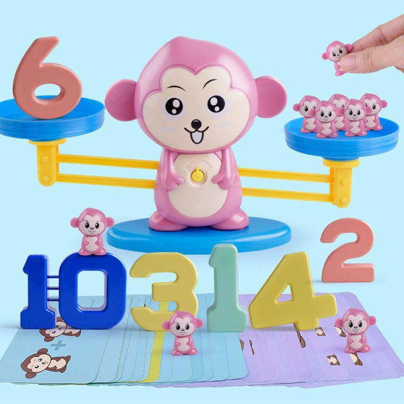 Fun Math Counting Game For Kids Monkey Balance Toy Set For Preschoolers
