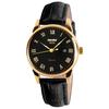 Women's Wristwatch, Black Leather Strap, Simple Quartz Analog, Designer, Cute, Stylish, Waterproof, Casual, Date Display, Business, Classic Style,