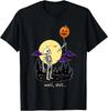Well Skeleton Pumpkin Balloon Gothic Halloween T-Shirt