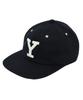 YALE Wool Leather Strap Cap_Navy