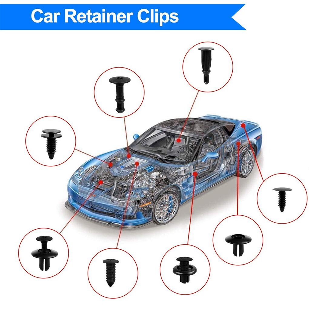 Verpakking van 210 Auto Borgclips Bumper Decoratieve Bekleding Bevestigingsmiddel Klinknagels