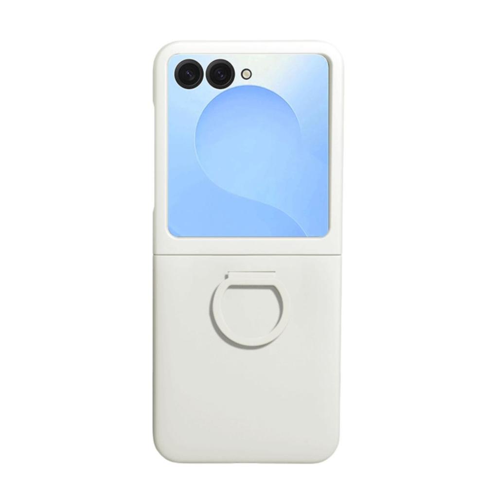 Capa de Celular com Fivela de Anel para Samsung Z FLIP7 Capa Dura de TPU