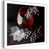 Canvas Print, A Glass of Wine and Grapes