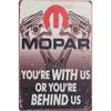 Hisun Tin Sign Vintage Mopar Mobil Texaco BP Gas  Oil Brand Logo Tin Signs Set Retro Auto Garage Metal Wall Art Rustic Decor Plaques for Wor