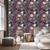 Wallpaper Beautiful plants on a dark background for the living room and bedroom 50x1000